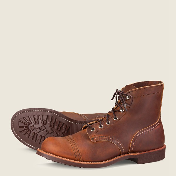 Botas Red Wing Heritage Hombre Marrom - Iron Ranger - 6-Inchr Rough & Tough Cuero - 592-MPWGIJ